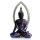 Figurine Bouddha Thailandais Noir & Violet - Meditation