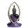 Figurine Bouddha Thailandais Noir & Violet - Meditation