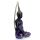 Figurine Bouddha Thailandais Noir & Violet - Meditation