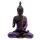 Figurine Bouddha Thailandais Noir & Violet - Lotus
