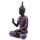 Figurine Bouddha Thailandais Noir & Violet - Lotus