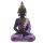 Figurine Bouddha Thailandais Noir & Violet - Contemplation