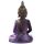Figurine Bouddha Thailandais Noir & Violet - Contemplation