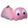 Coussin de Voyage Relaxeazzz Peluché 2-en-1 avec Masque Yeux Pac Man - Fantôme Rose