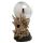Figurine Tête de Dragon avec Orbe Métallique LED