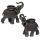 Porte-bougie Peace of the East - Elephant Effet Bois avec Porte-bougie sur Dos