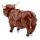 Figurine Solaire Highland Coo Cow - Vache Animal de la Ferme