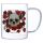 Mug en Verre Skull & Roses - Crâne