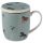 Mug Porcelaine avec Infuseur et Couvercle Down on the Farm - Cheval de la Ferme