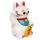 Tirelire Chat Blanc Maneki Neko - Chat Porte-bonheur