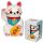 Tirelire Chat Blanc Maneki Neko - Chat Porte-bonheur