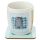 Ensemble Mug Porcelaine & Dessous de Verre Angie Rozelaar Planet Cat - Chat