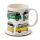 Ensemble Mug Porcelaine & Dessous de Verre Volkswagen - Van Bus Combi VW T1