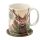 Ensemble Mug Porcelaine & Dessous de Verre Wild Stag - Cerf de Noël