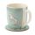 Ensemble Mug Porcelaine & Dessous de Verre Willow Farm - Cheval