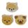 Lot de 3 Gommes - Carlin, Chat, Shiba Inu