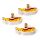 Lot de 3 Gommes The Beatles Yellow Submarine