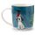 Mug de Noël en Porcelaine Jan Pashley - Chien & Rouge-gorge