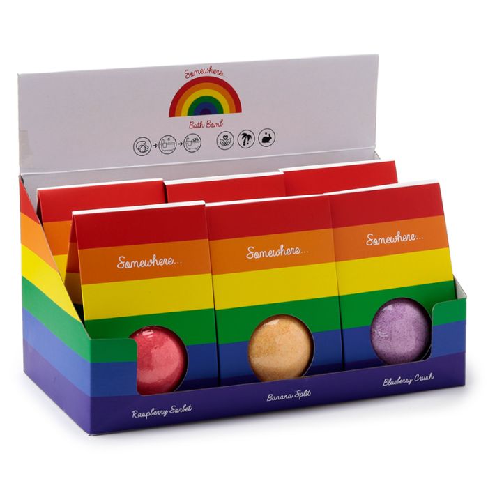 Boule de Bain avec Emballage Cadeau Somewhere Rainbow - arc en ciel