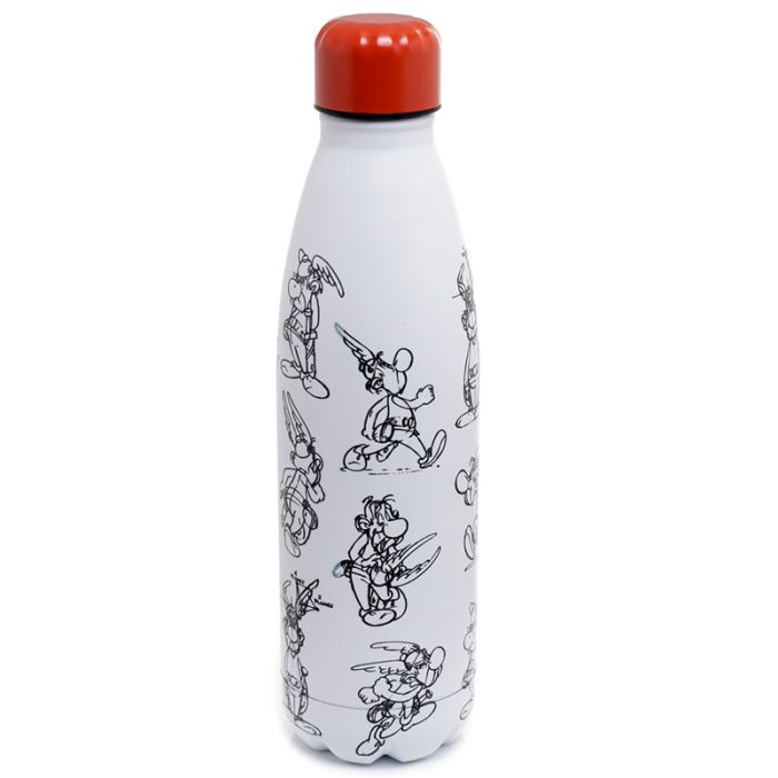 Bouteille Isolée (Gourde) 500ml en Acier Inoxydable pour Boissons Chaudes ou Froides Astérix - Astérix
