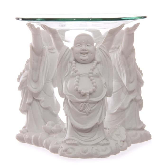Bruleur A Huile Bouddha Blanc Content 11 cm