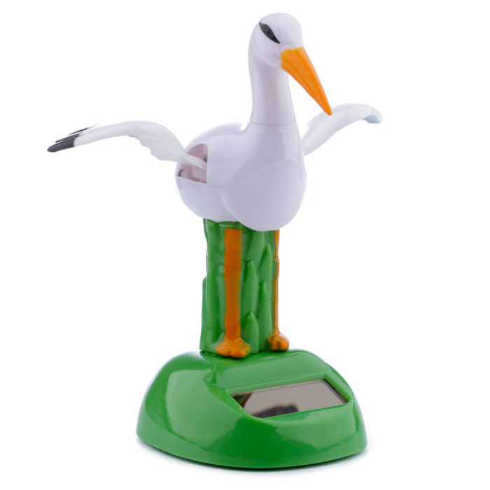 Figurine Solaire - Cigogne