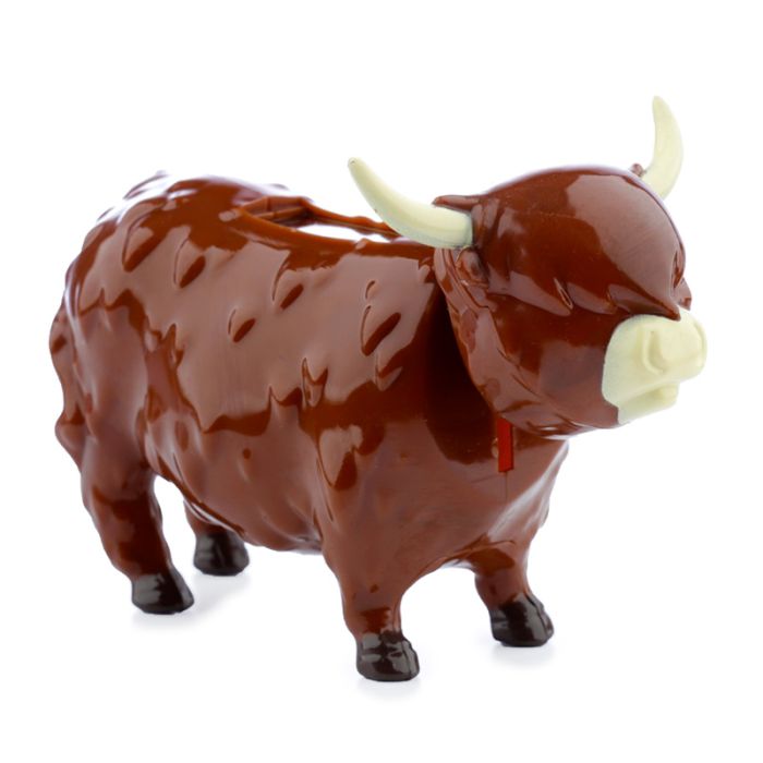 Figurine Solaire Highland Coo Cow - Vache Animal de la Ferme