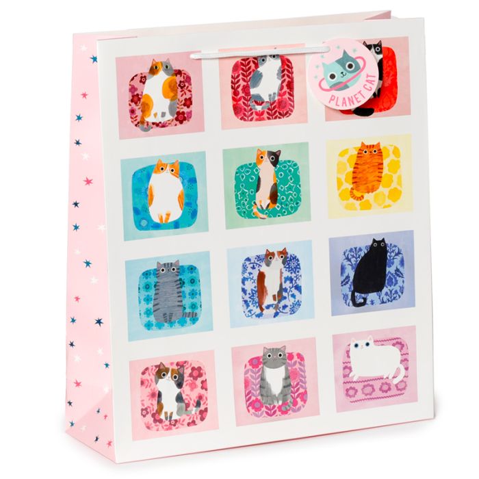 Sac Cadeau Planet Cat - Chat (Très Grand)