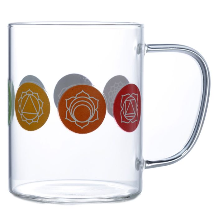 Mug en Verre Chakra - Sept Chakras