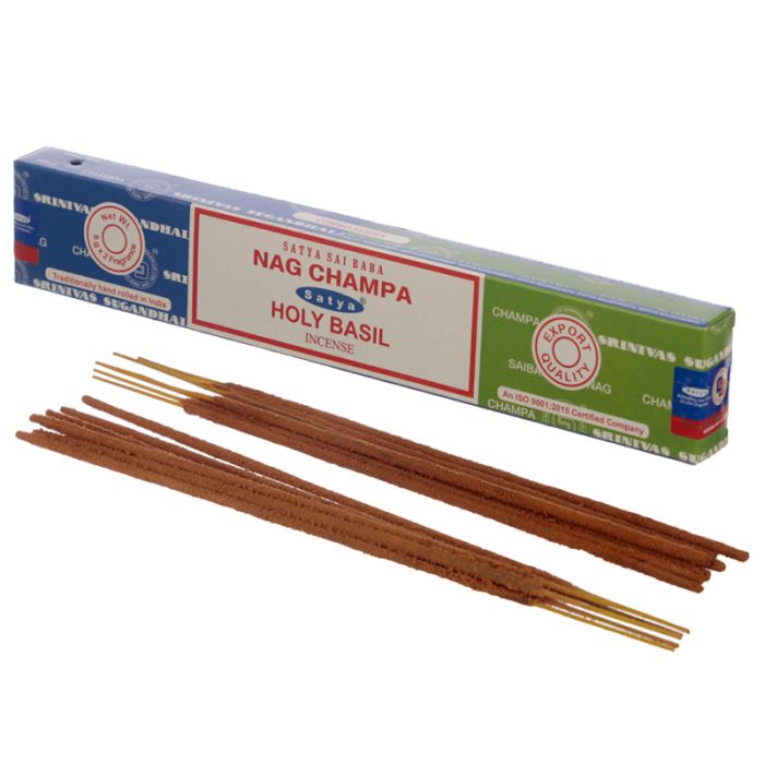 Bâtons d'Encens Satya Nag Champa & Basilic 01322