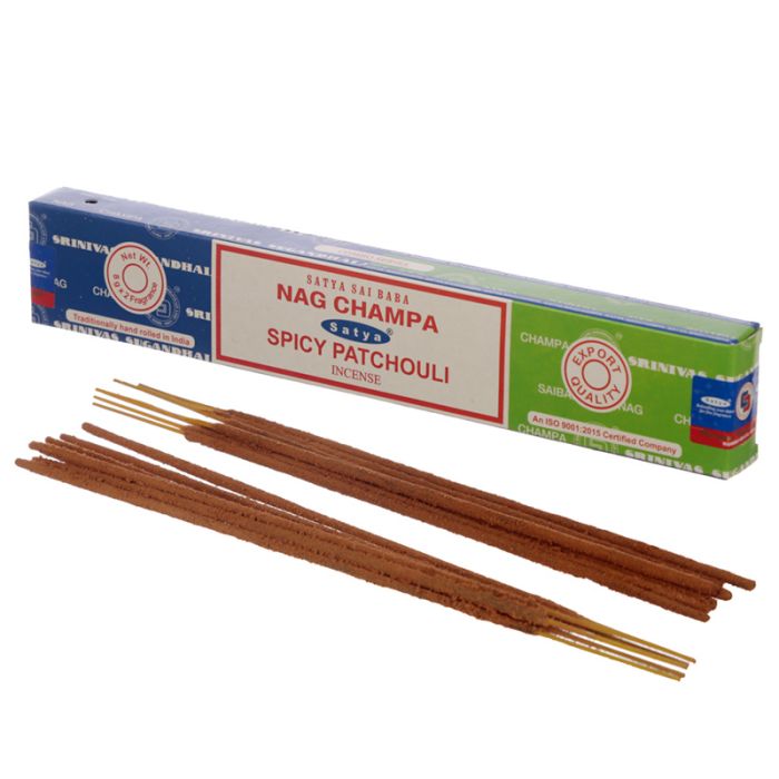 Bâtons d'Encens Satya Nag Champa & Patchouli Epicé 01335