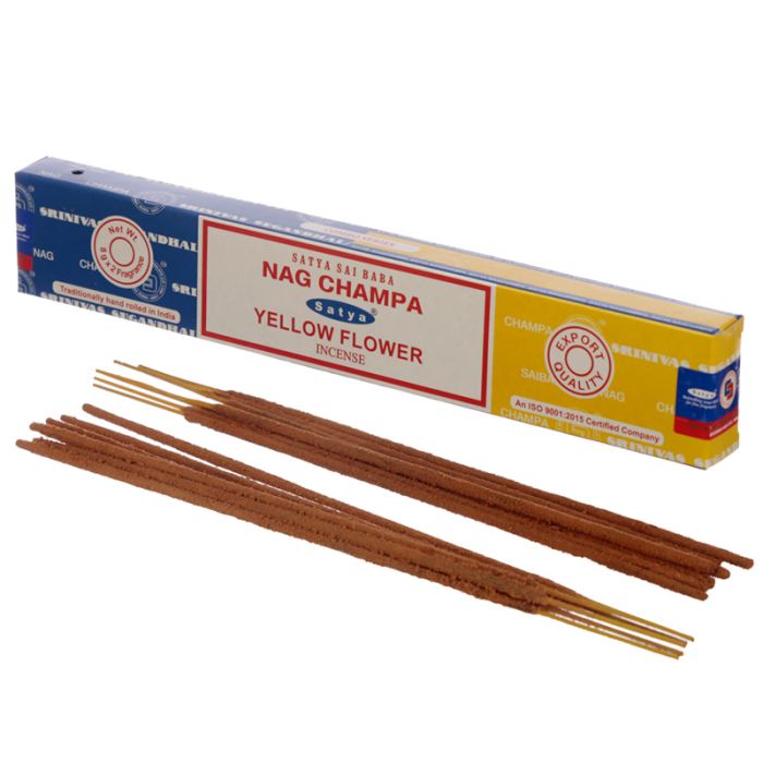 Bâtons d'Encens Satya Nag Champa & Fleur Jaune 01341