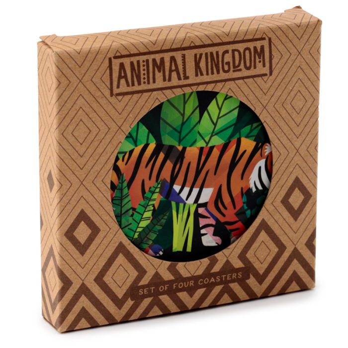 Lot de 4 Dessous de Verre Animal Kingdom - Royaume Animal
