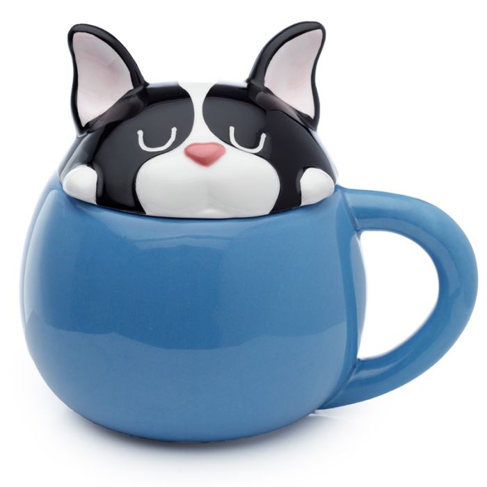 Mug avec Couvercle Dog Squad - Chien Bulldog Français