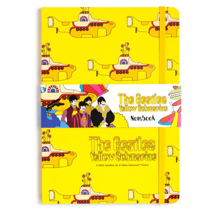 Bloc-notes A5 en papier recyclé - The Beatles Yellow Submarine