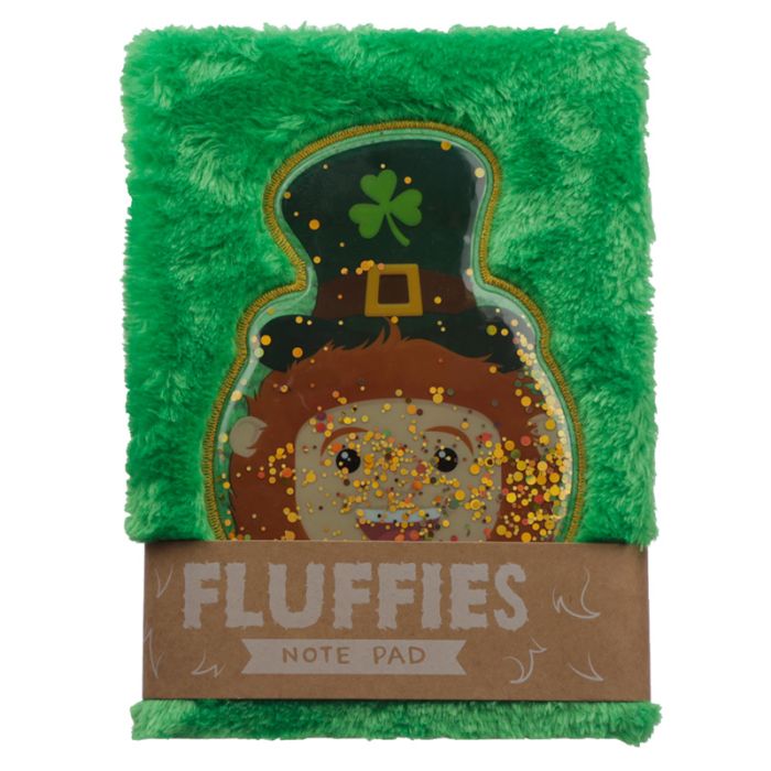 Grand Bloc-note Peluché Fluffies Leprechaun - Farfadet
