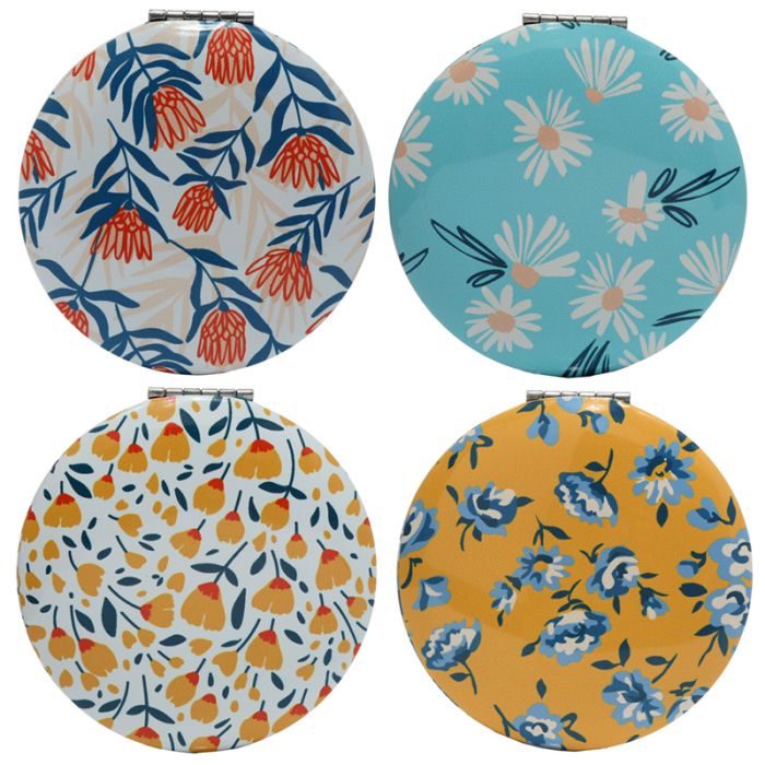 Miroir de Poche Pick of the Bunch - Fleurs Pivoines, Marguerites, Boutons d'Or, Protéas