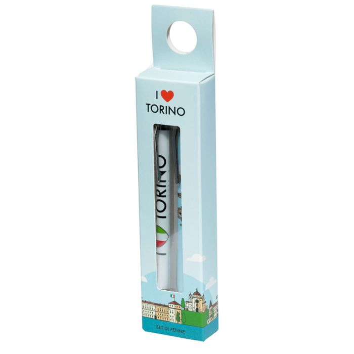 Lot de 2 Stylos I Heart Torino - Turin