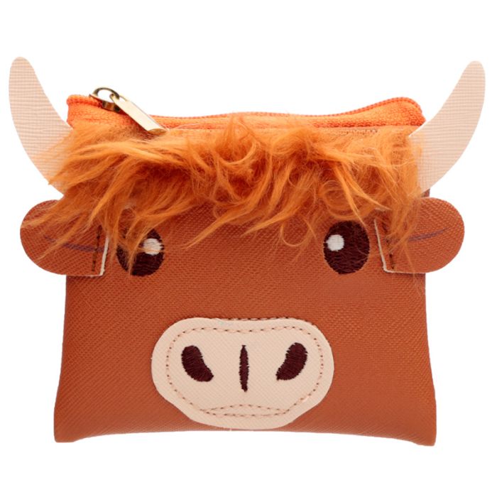 Porte-monnaie PVC Highland Coo Cow - Vache Animal de la Ferme