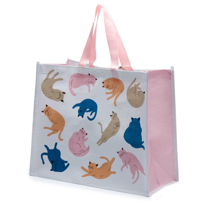 Sac de Courses en Plastique Recyclé RPET Cat's Life - Chat
