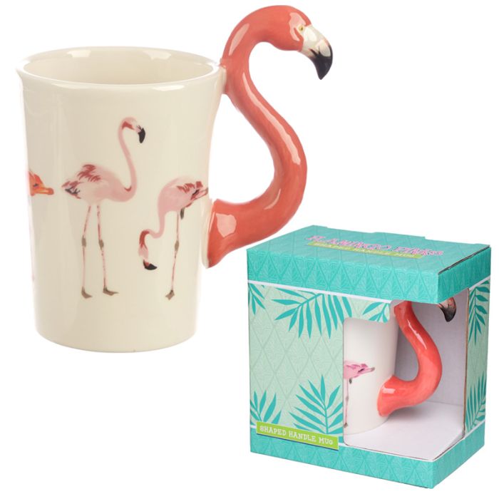 Mug à Anse Décorée Flamingo Pinks - Flamant Rose