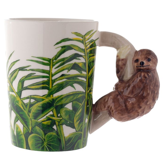 Mug à Anse Décorée - Paresseux Jungle Explorer