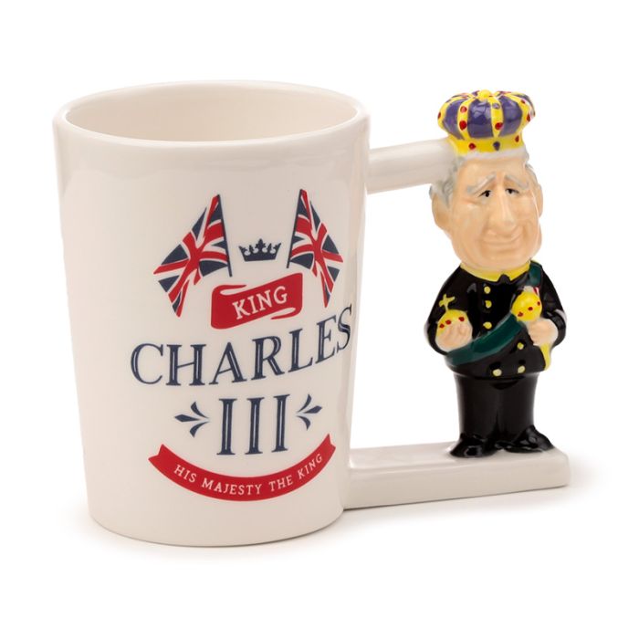 Mug à Anse Décorée - Roi Charles III