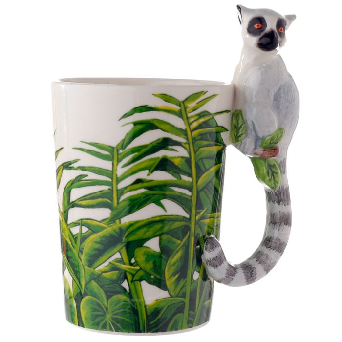 Mug à Anse Décorée Animal Jungle & Zoo - Lémurien