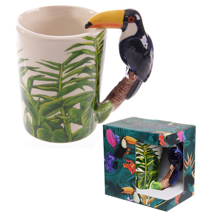 Mug à Anse Décorée Animal Jungle & Zoo - Toucan Tropical