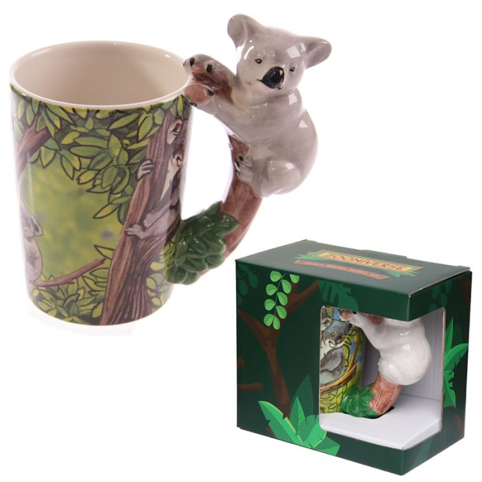 Mug avec anse koala - Design forêt