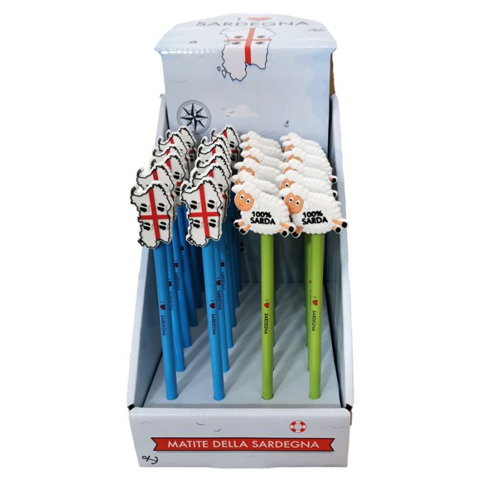 Crayon Sardaigne avec Embout Décoratif PVC