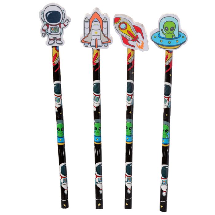 Crayon avec Embout Gomme Hello Space - Espace