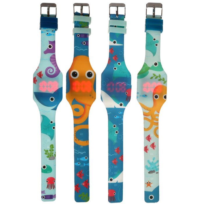 Montre Digitale en Silicone Sealife - Vie Marine