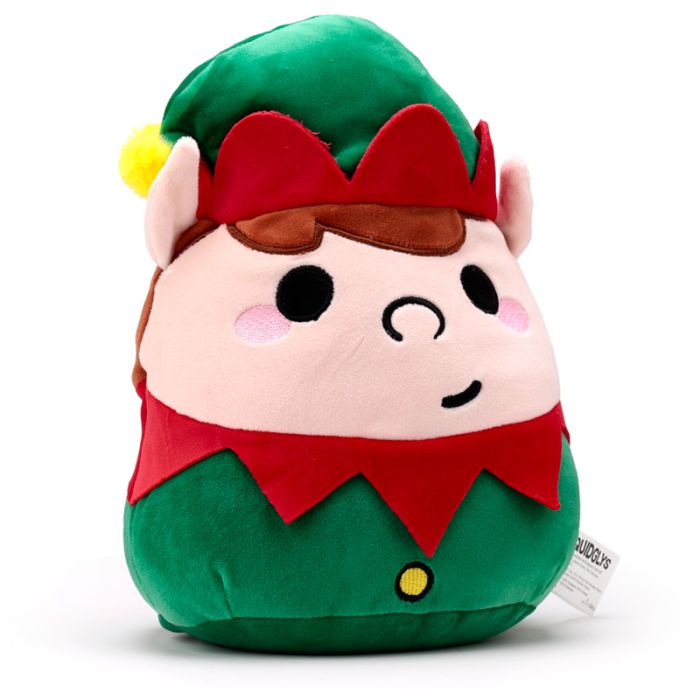 Peluche Squidglys Noël Festive Friends - Austin, le Lutin de Noël